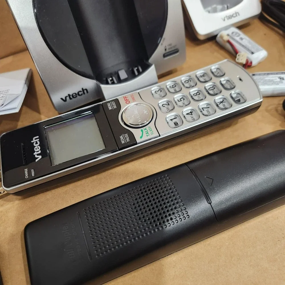 VTech‎ CS6919-2 DECT 6.0 Cordless Phone 2 Handsets Caller ID Call Waiting Silver